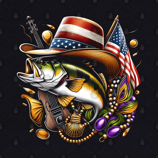 Celebrate Mardi Gras and show your love of fishing with this vibrant patriotic design by click2print